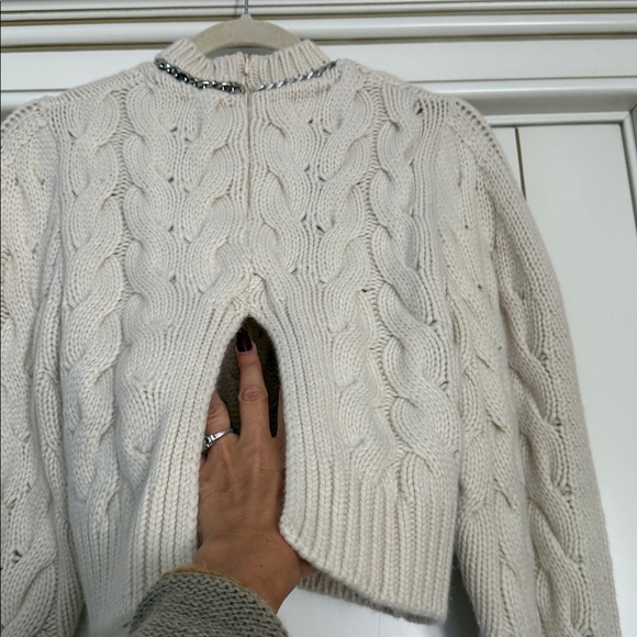ZARA LIMITED EDITION CHAIN CASHMERE SWEATER SIZE M - Picture 15 of 16